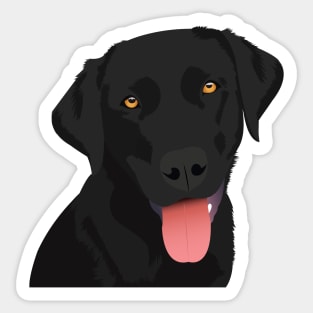 Adorable Black Lab Sticker